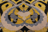Gold William Morris Handmade Wool Rug - 8' 2" X 10' 6" - Golden Nile