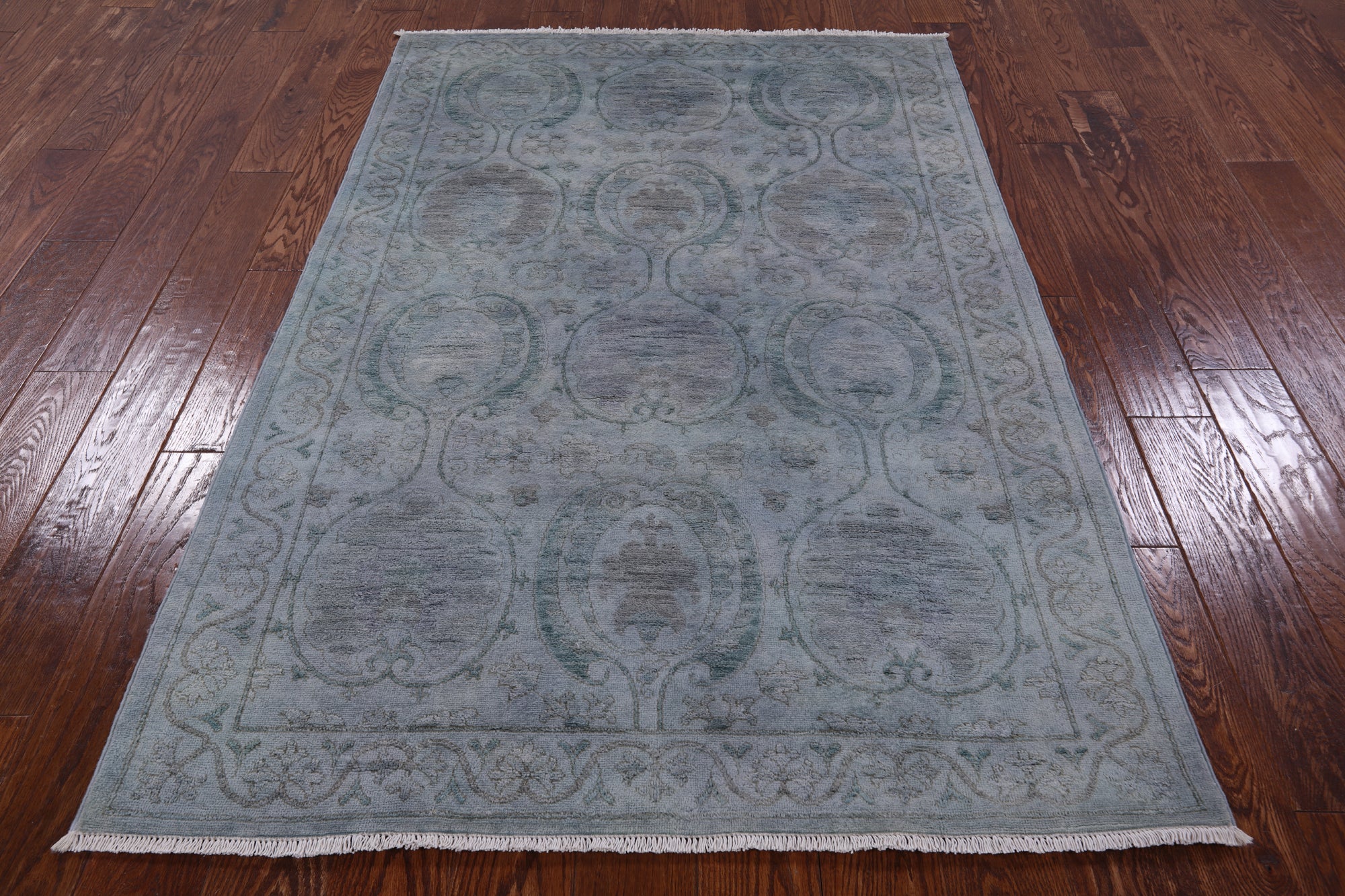 Full Pile Overdyed Handmade Wool Rug - 4' 2" X 6' 3" - Golden Nile