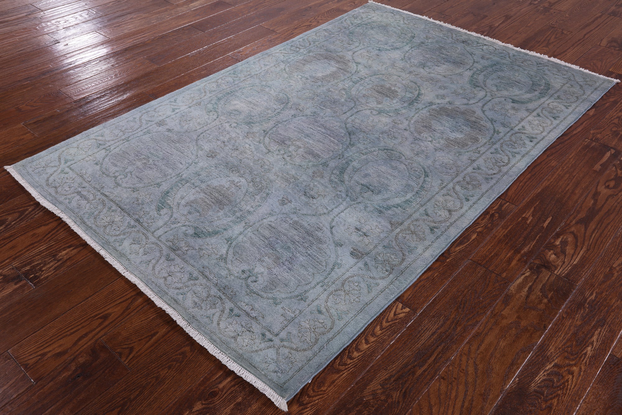 Full Pile Overdyed Handmade Wool Rug - 4' 2" X 6' 3" - Golden Nile