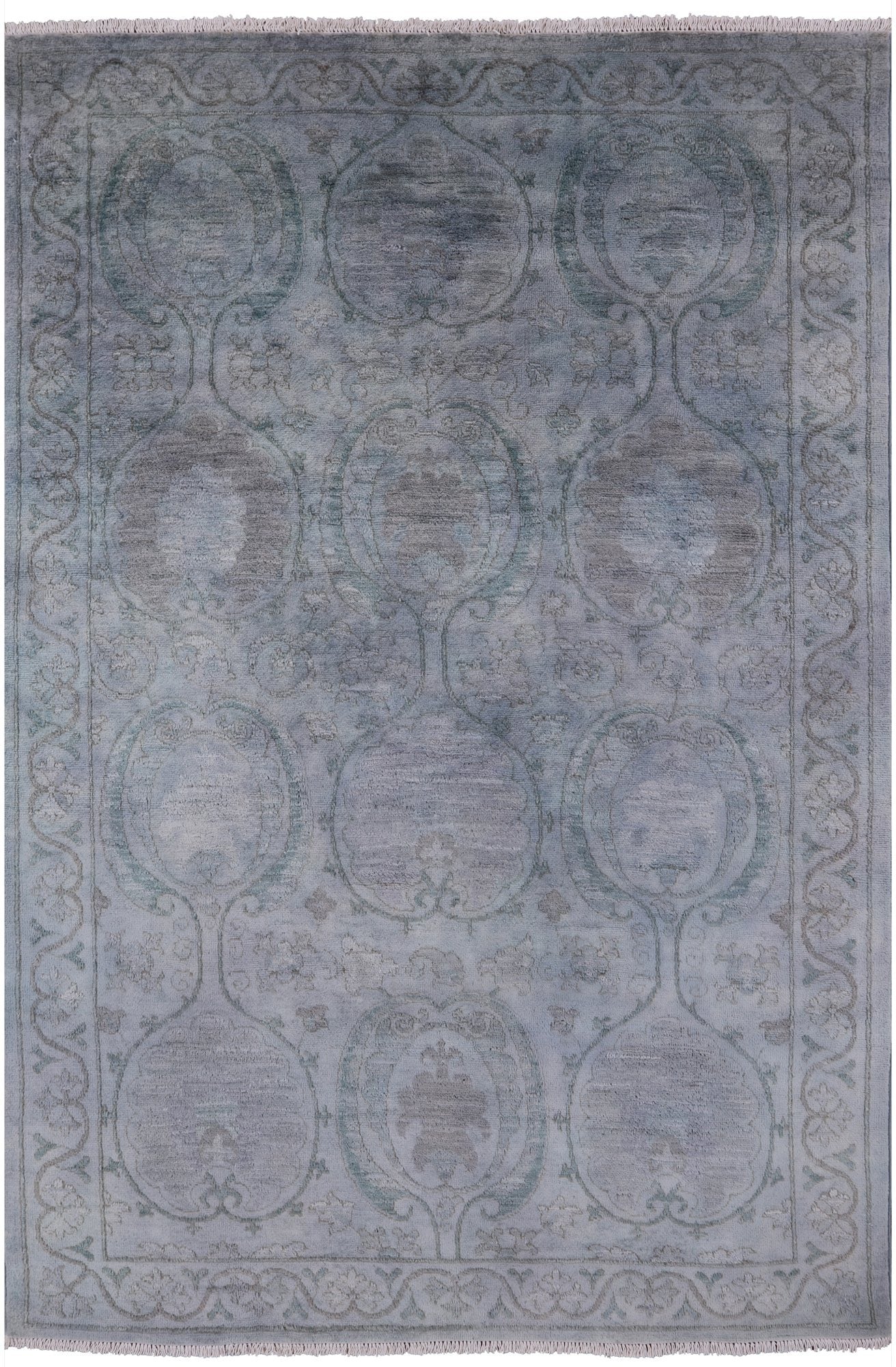 Full Pile Overdyed Handmade Wool Rug - 4' 2" X 6' 3" - Golden Nile