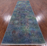 Full Pile Overdyed Handmade Wool Rug - 4' 6" X 14' 7" - Golden Nile