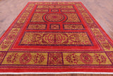 William Morris Handmade Wool Rug - 8' 10" X 11' 10" - Golden Nile