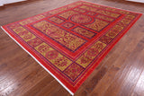 William Morris Handmade Wool Rug - 8' 10" X 11' 10" - Golden Nile