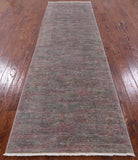 Full Pile Overdyed Handmade Wool Runner Rug - 3' 1" X 10' 3" - Golden Nile