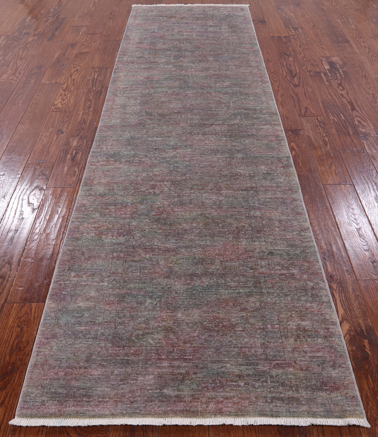 Full Pile Overdyed Handmade Wool Runner Rug - 3' 1" X 10' 3" - Golden Nile