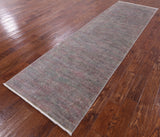 Full Pile Overdyed Handmade Wool Runner Rug - 3' 1" X 10' 3" - Golden Nile