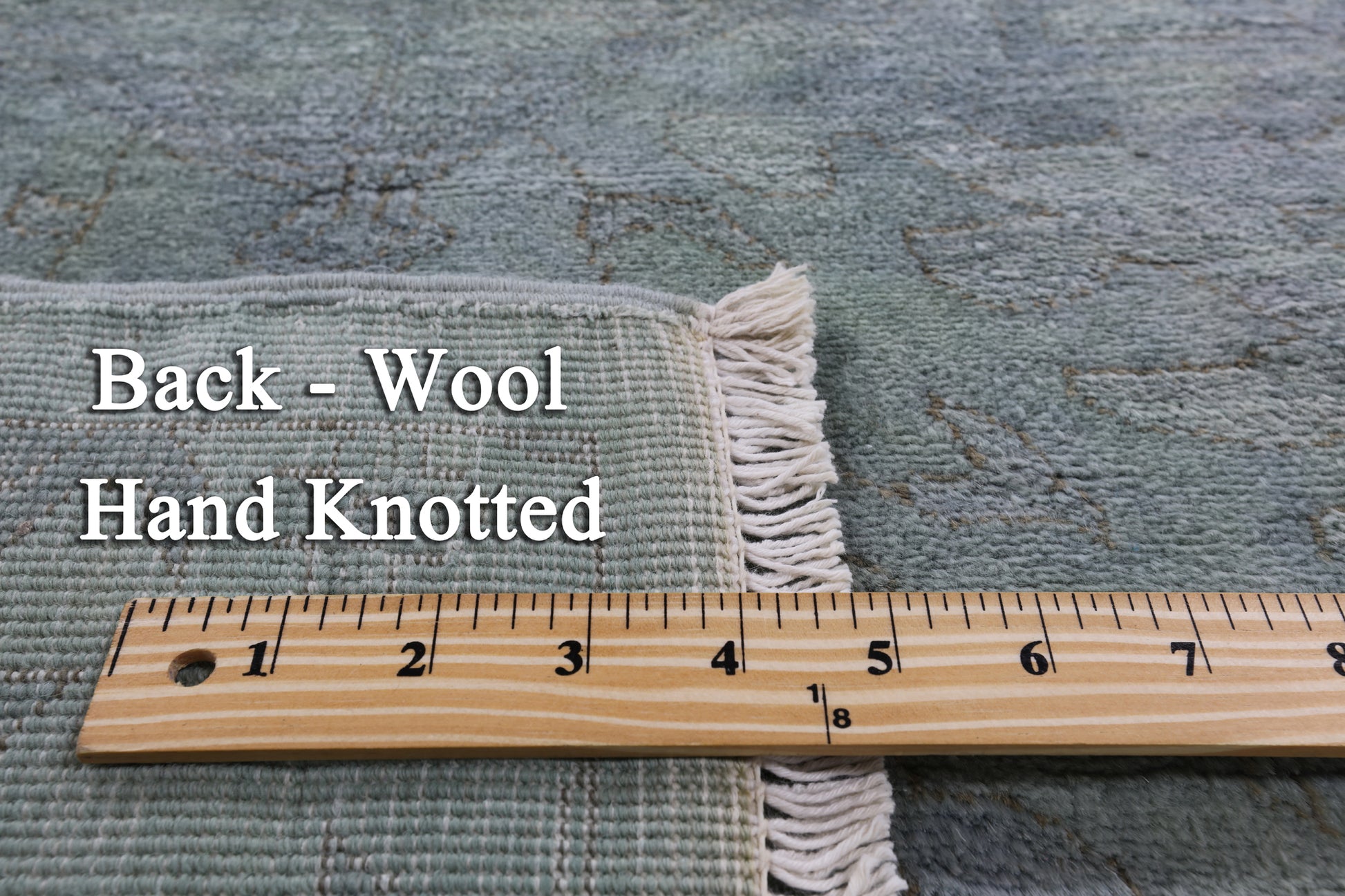 Full Pile Overdyed Handmade Wool Runner Rug - 2' 8" X 16' 1" - Golden Nile
