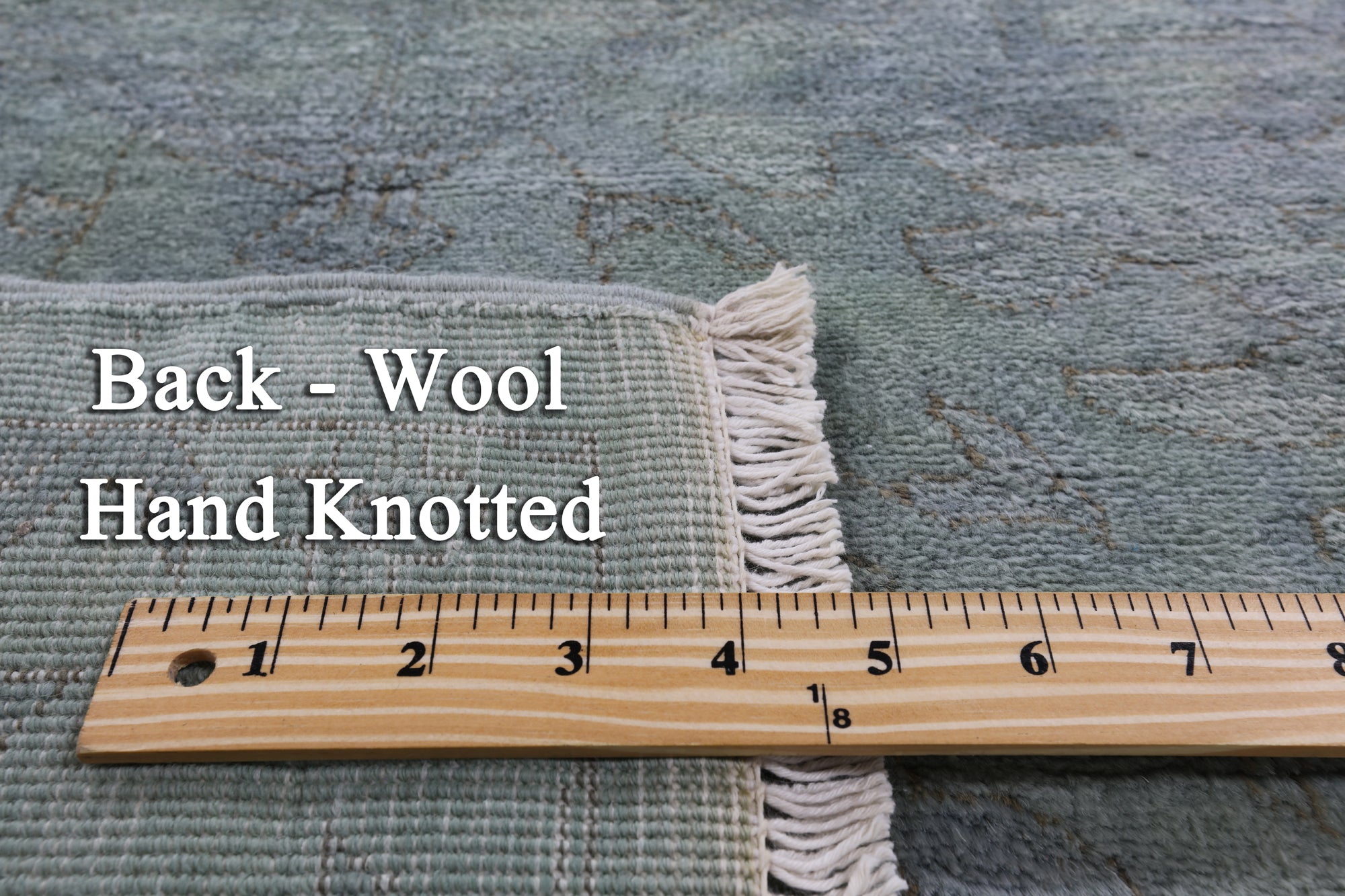 Full Pile Overdyed Handmade Wool Runner Rug - 2' 8" X 16' 1" - Golden Nile
