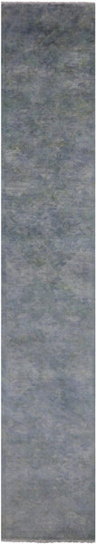 Full Pile Overdyed Handmade Wool Runner Rug - 2' 8" X 16' 1" - Golden Nile