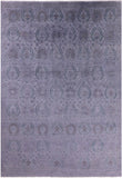 Grey Full Pile Overdyed Handmade Wool Rug - 9' 10" X 14' 4" - Golden Nile