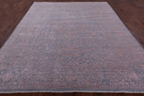 Grey Persian Handmade Wool & Silk Rug - 8' 1" X 10' 0" - Golden Nile