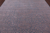 Grey Persian Handmade Wool & Silk Rug - 8' 1" X 10' 0" - Golden Nile