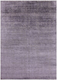 Grey Modern Hand Knotted Wool & Silk Rug - 8' 9" X 12' 3" - Golden Nile