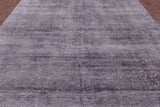 Grey Modern Hand Knotted Wool & Silk Rug - 8' 9" X 12' 3" - Golden Nile