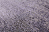 Grey Modern Hand Knotted Wool & Silk Rug - 8' 9" X 12' 3" - Golden Nile