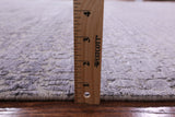 Grey Modern Hand Knotted Wool & Silk Rug - 8' 9" X 12' 3" - Golden Nile