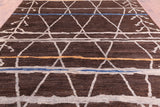 Tribal Moroccan Hand Knotted Wool Rug - 9' 1" X 11' 9" - Golden Nile