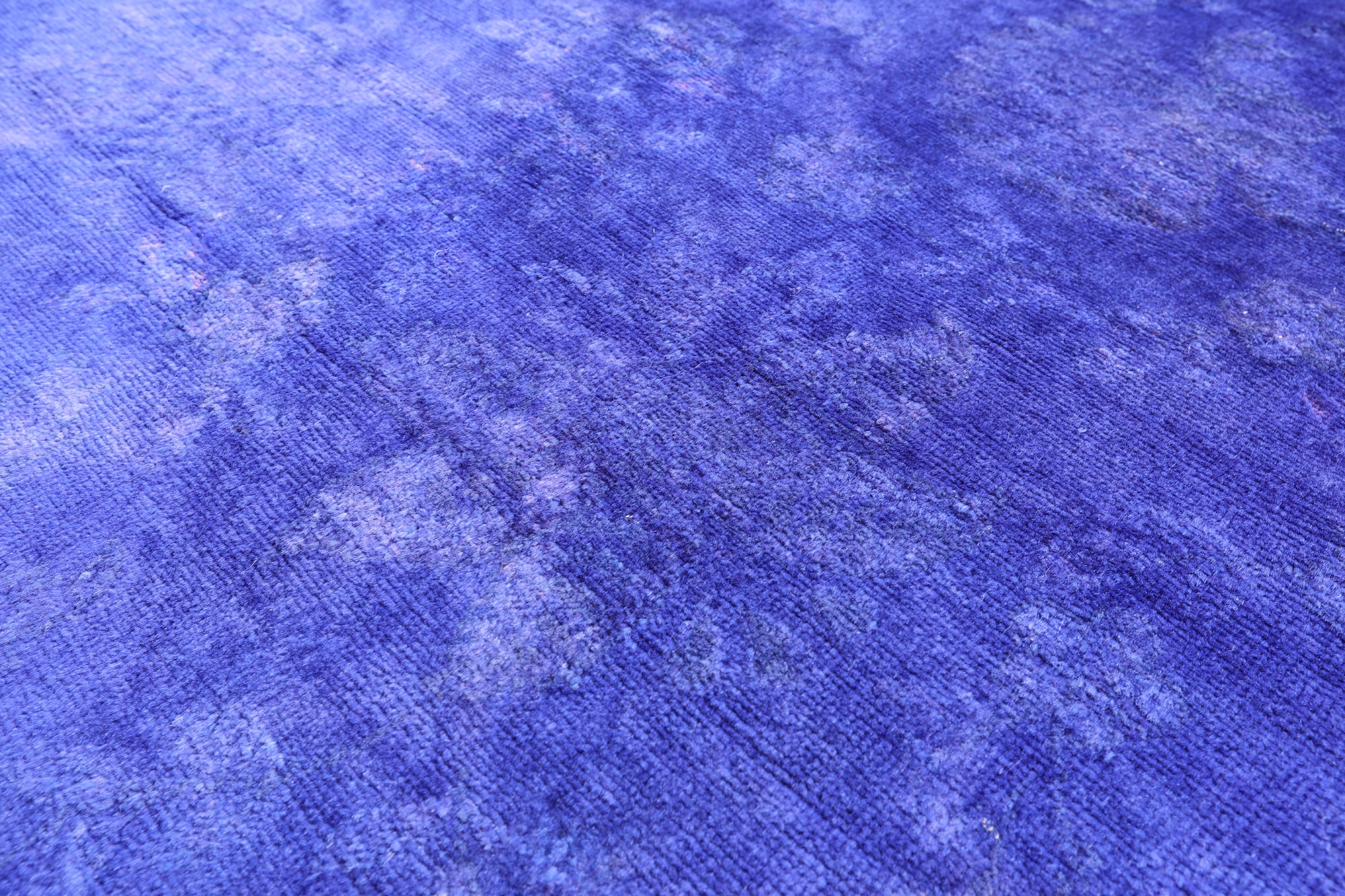 Square Full Pile Overdyed Handmade Wool Rug - 7' 9" X 8' 0" - Golden Nile