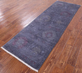 Full Pile Overdyed Handmade Wool Runner Rug - 2' 9" X 8' 2" - Golden Nile