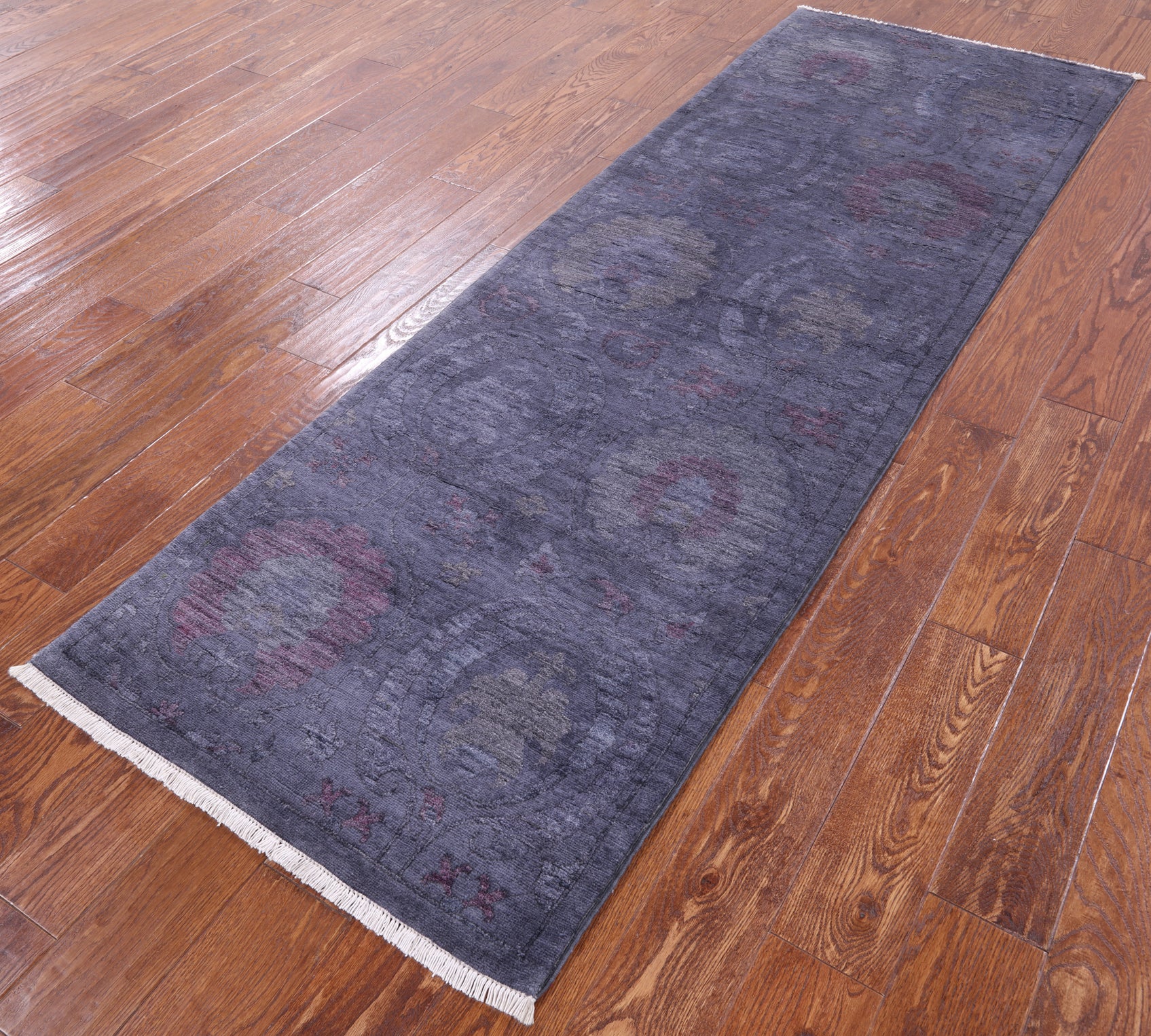 Full Pile Overdyed Handmade Wool Runner Rug - 2' 9" X 8' 2" - Golden Nile
