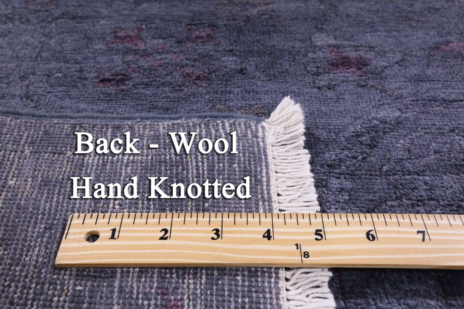 Full Pile Overdyed Handmade Wool Runner Rug - 2' 9" X 8' 2" - Golden Nile