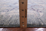 Grey William Morris Handmade Wool Rug - 9' 2" X 12' 2" - Golden Nile