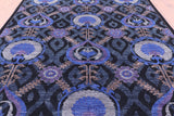 William Morris Handmade Wool Rug - 8' 2" X 10' 1" - Golden Nile