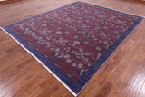 William Morris Hand Knotted Wool Rug - 8' 1" X 9' 10" - Golden Nile