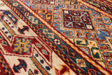 Khorjin Persian Gabbeh Handmade Wool Rug - 5' 8" X 8' 1" - Golden Nile