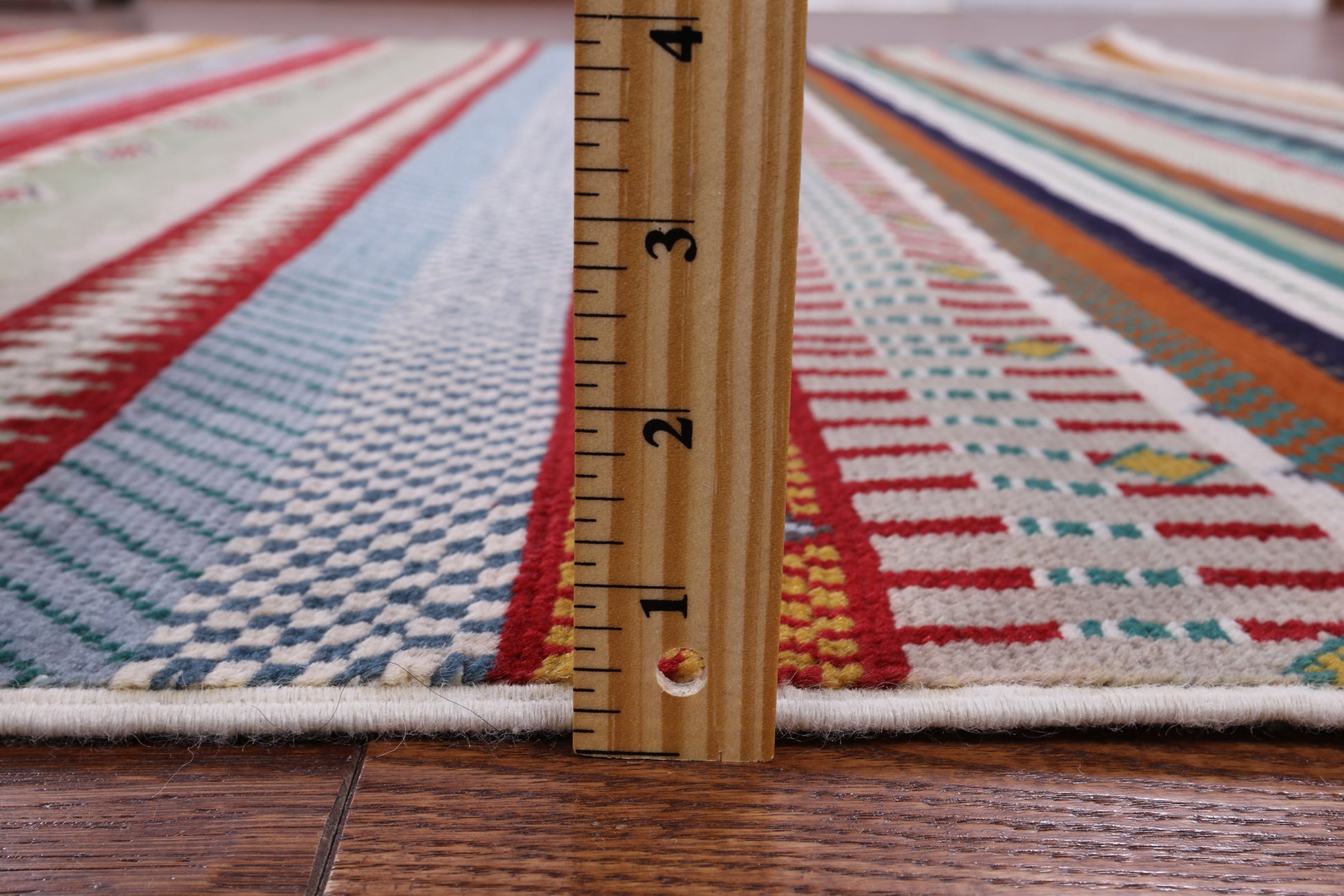 Square Tribal Persian Gabbeh Hand Knotted Wool Rug - 6' 2" X 6' 3" - Golden Nile