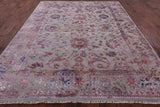 Grey Persian Hand Knotted Wool & Silk Rug - 8' 3" X 10' 0" - Golden Nile