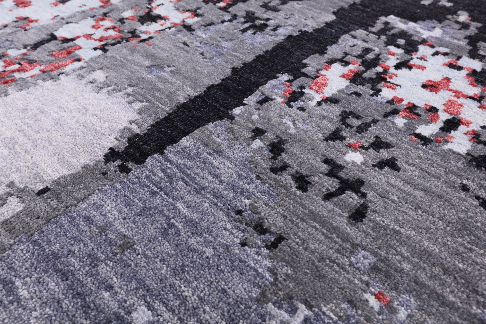Modern Handmade Wool & Silk Rug - 8' 1" X 10' 1" - Golden Nile