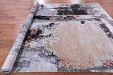 Modern Handmade Wool & Silk Rug - 8' 1" X 10' 1" - Golden Nile