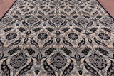 William Morris Handmade Wool Rug - 9' 3" X 11' 10" - Golden Nile