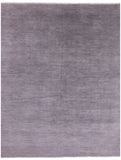 Grey Savannah Grass Handmade Wool & Silk Rug - 8' 1" X 10' 4" - Golden Nile
