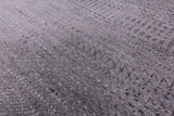 Grey Savannah Grass Handmade Wool & Silk Rug - 8' 1" X 10' 4" - Golden Nile