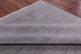Grey Savannah Grass Handmade Wool & Silk Rug - 8' 1" X 10' 4" - Golden Nile