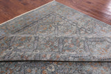 Grey William Morris Hand Knotted Wool Rug - 10' 2" X 14' 3" - Golden Nile