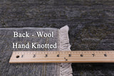 Grey Full Pile Overdyed Handmade Wool Rug - 8' 1" X 10' 1" - Golden Nile