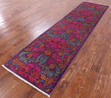 William Morris Handmade Wool Runner Rug - 2' 5" X 9' 10" - Golden Nile