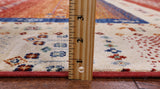 Tribal Persian Gabbeh Handmade Wool Rug - 5' 10" X 7' 10" - Golden Nile