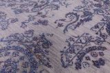 Grey Modern Handmade Wool & Silk Rug - 9' 0" X 11' 9" - Golden Nile