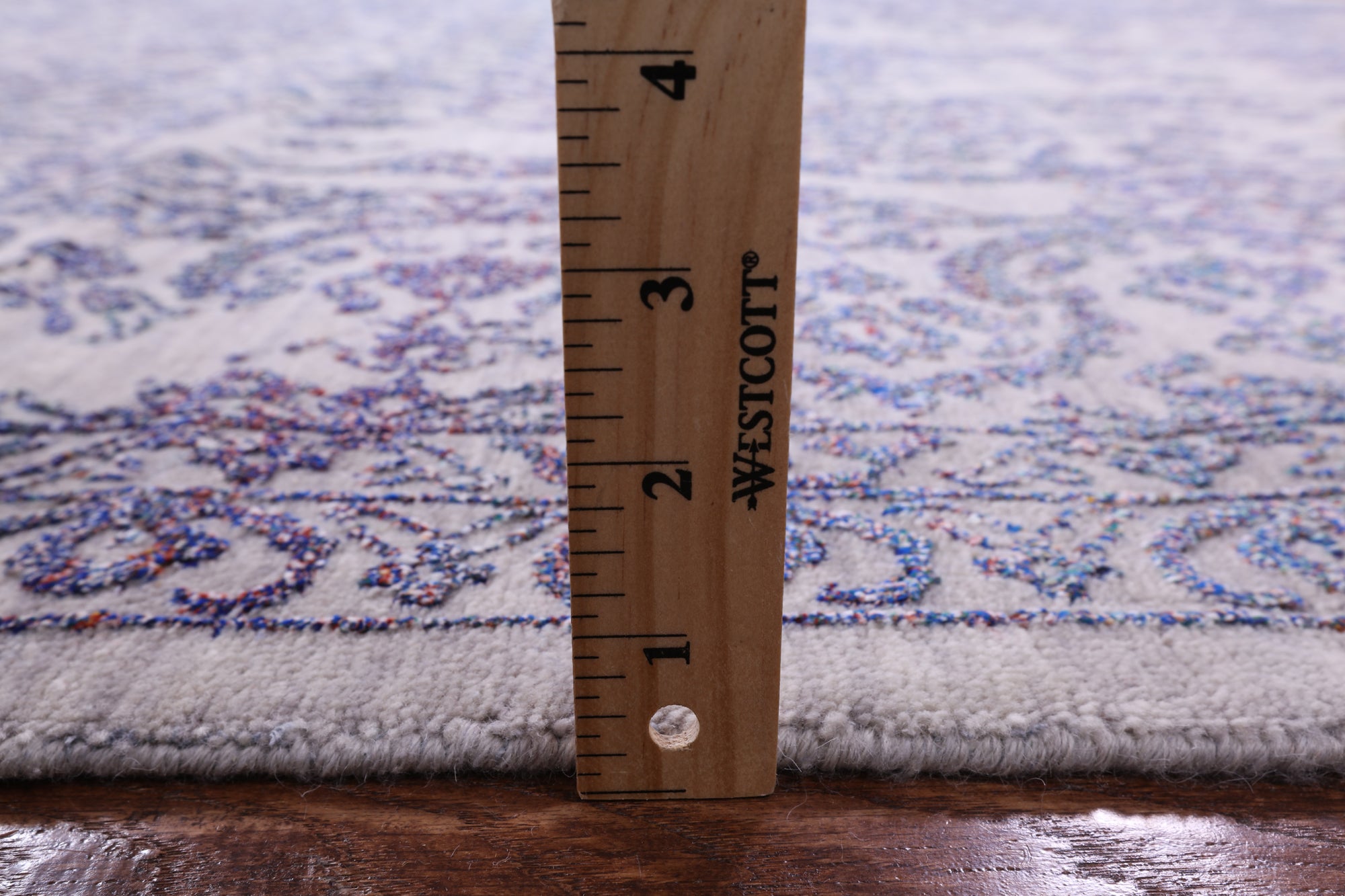 Grey Modern Handmade Wool & Silk Rug - 9' 0" X 11' 9" - Golden Nile