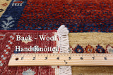 Tribal Persian Gabbeh Handmade Wool Rug - 6' 7" X 10' 0" - Golden Nile