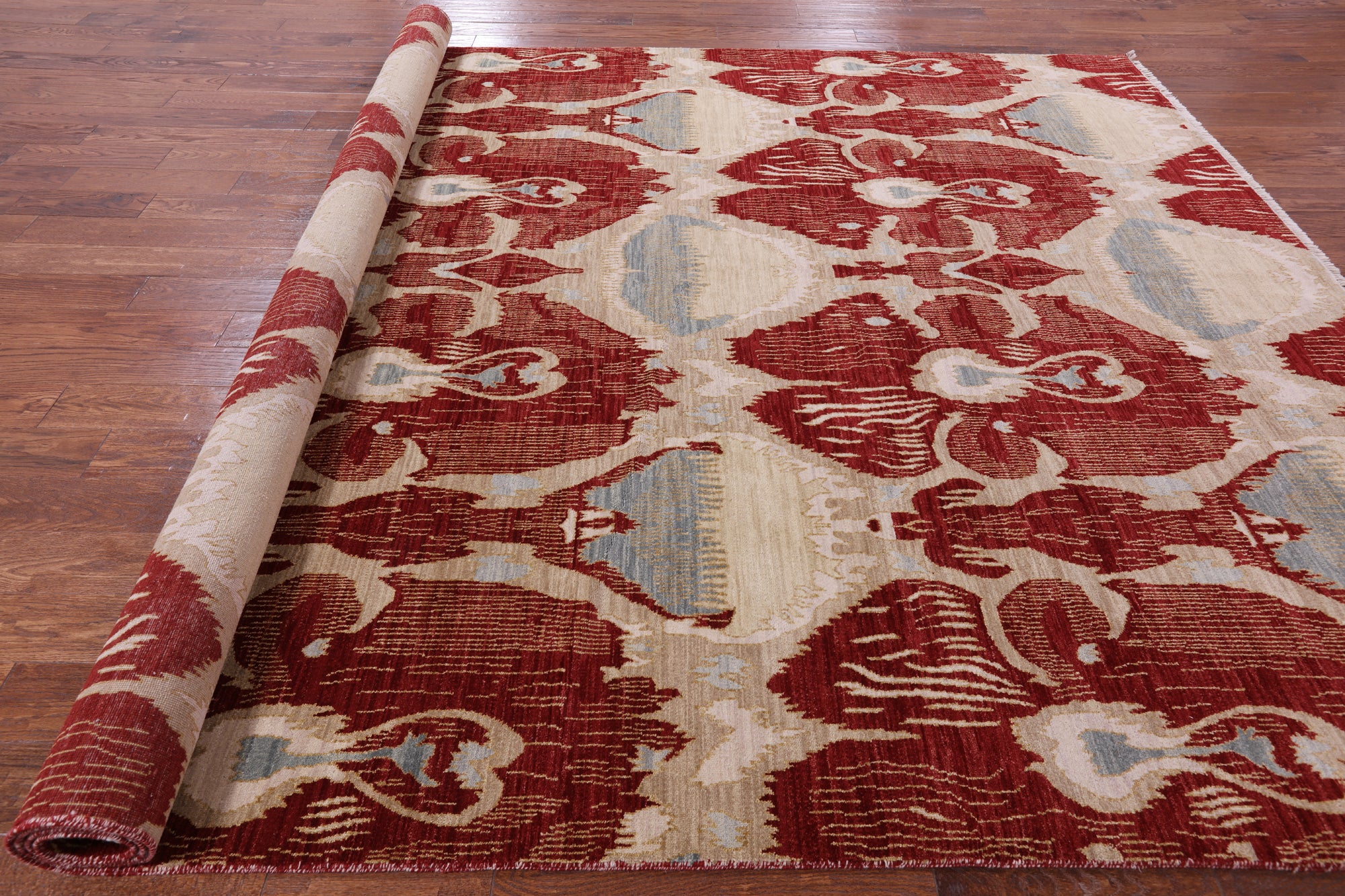 Tribal Persian Gabbeh Handmade Wool Rug - 9' 0" X 12' 4" - Golden Nile