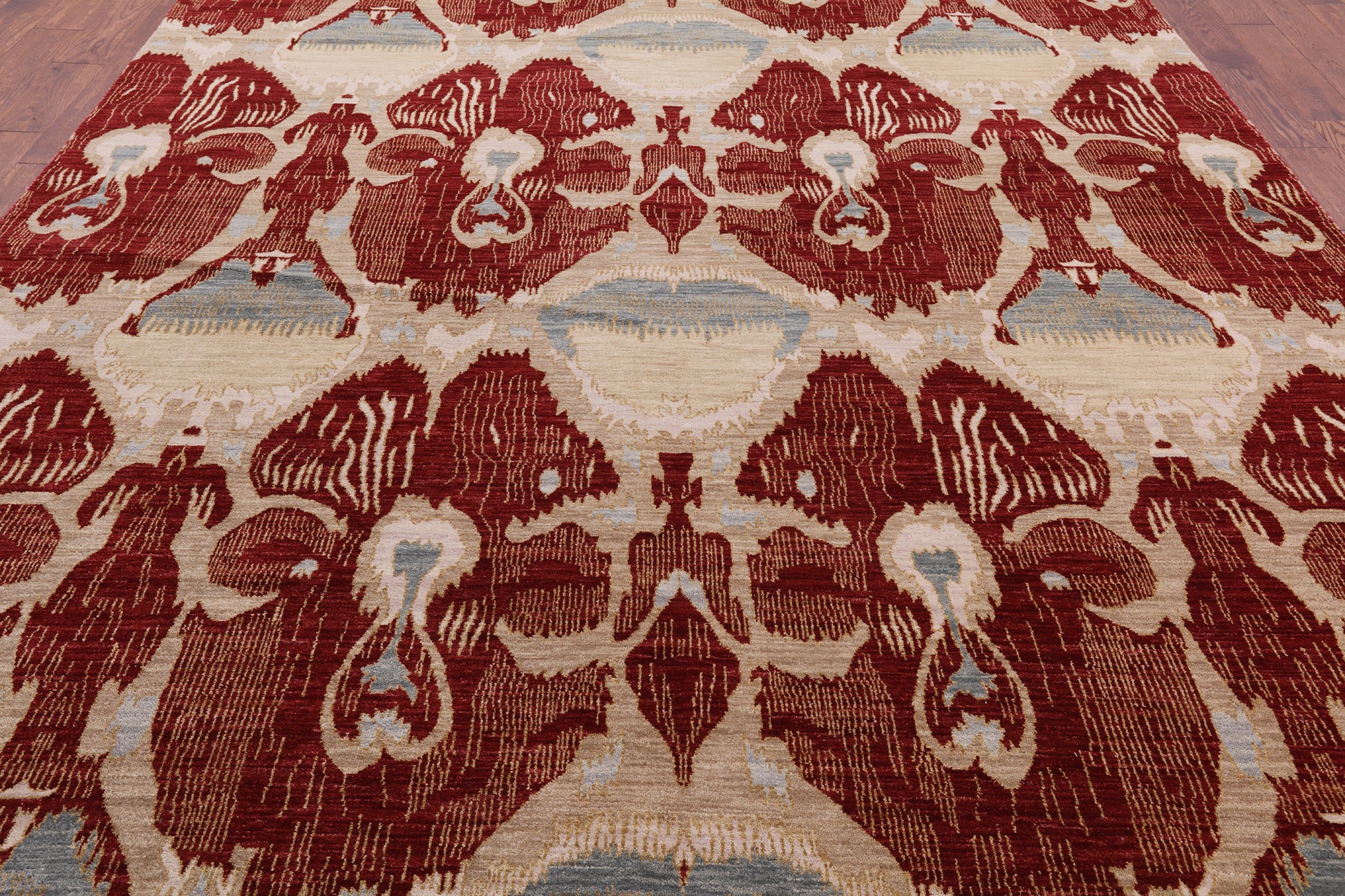 Tribal Persian Gabbeh Handmade Wool Rug - 9' 0" X 12' 4" - Golden Nile