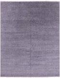 Grey Savannah Grass Handmade Wool & Silk Rug - 8' 2" X 10' 3" - Golden Nile