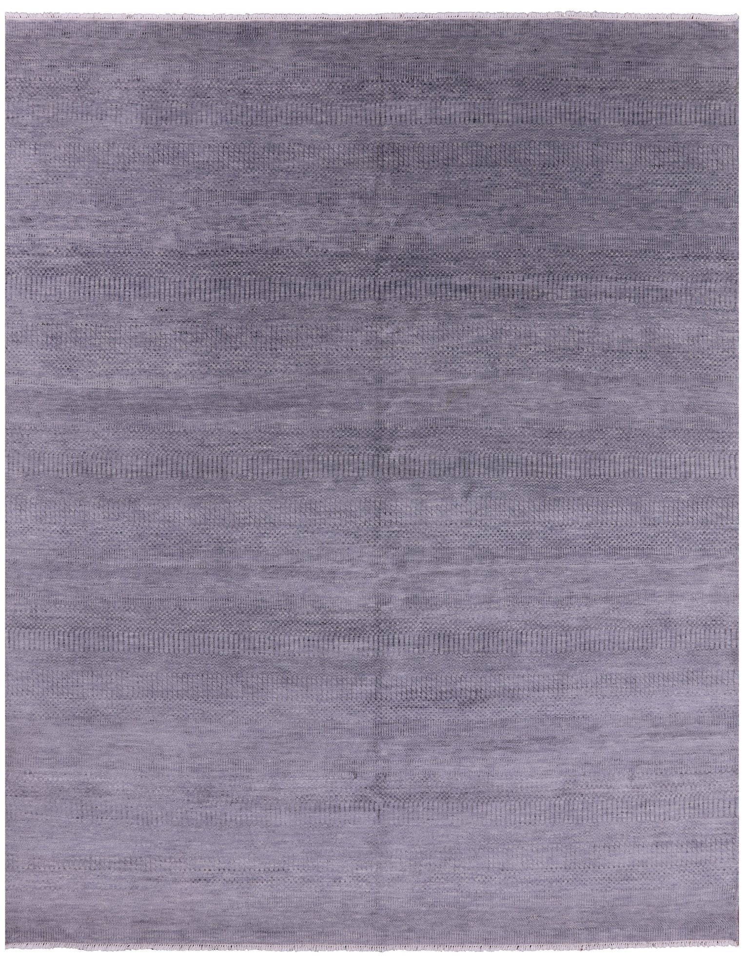 Grey Savannah Grass Handmade Wool & Silk Rug - 8' 2" X 10' 3" - Golden Nile