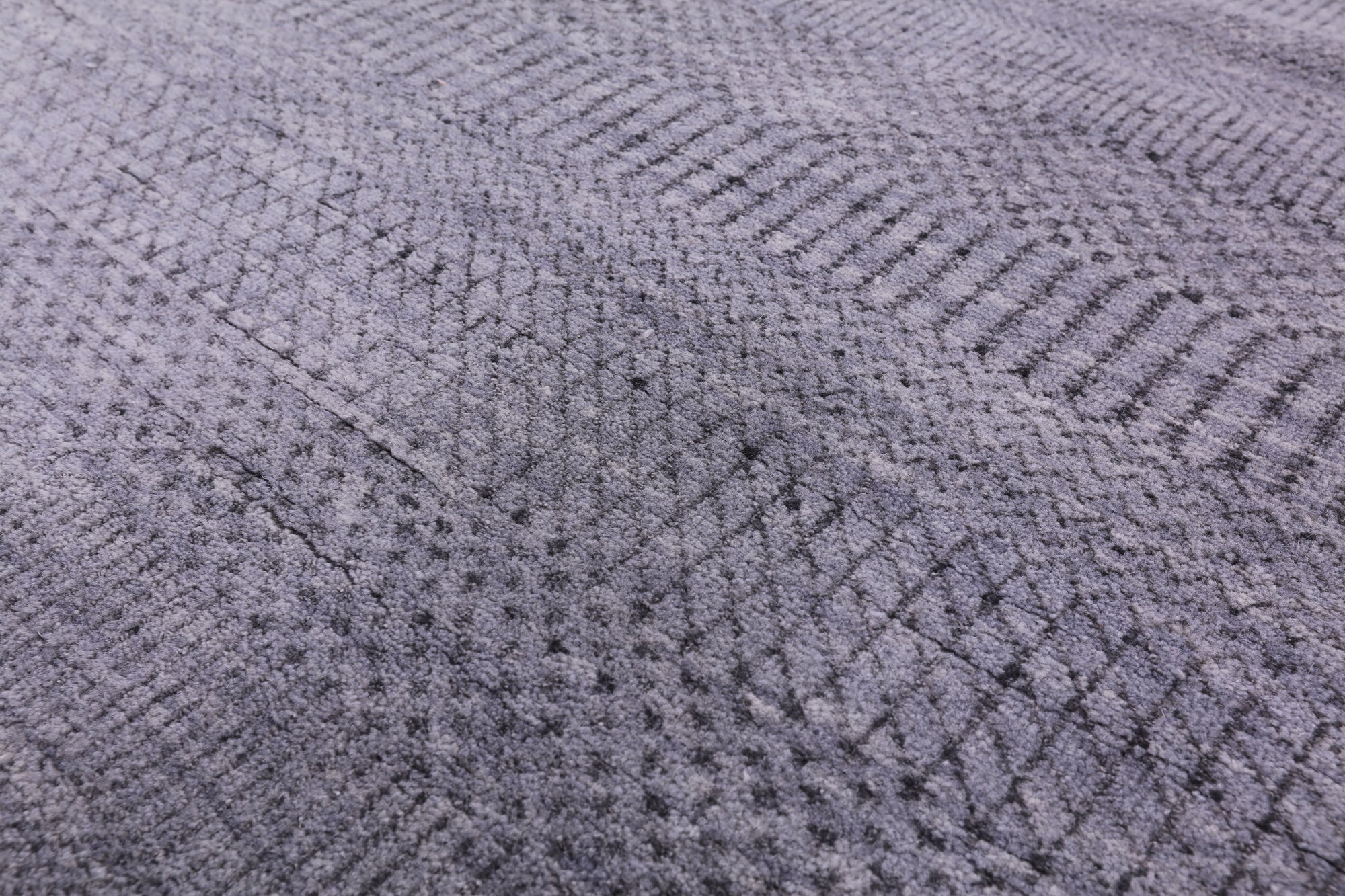 Grey Savannah Grass Handmade Wool & Silk Rug - 8' 2" X 10' 3" - Golden Nile