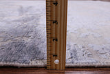 Grey Modern Handmade Wool & Silk Rug - 8' 1" X 10' 1" - Golden Nile